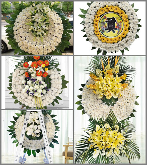 湖南永州祁阳县文明镇净龙庵村花圈速递